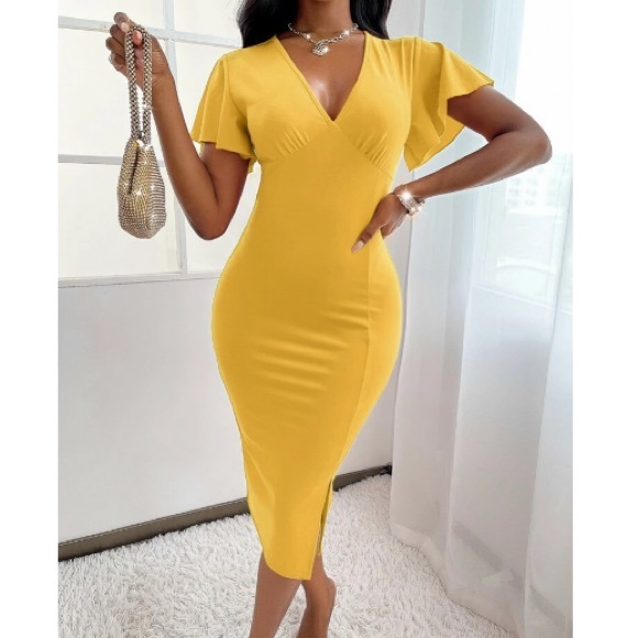 Boho split hem bodycon dress - Picture 11 of 16